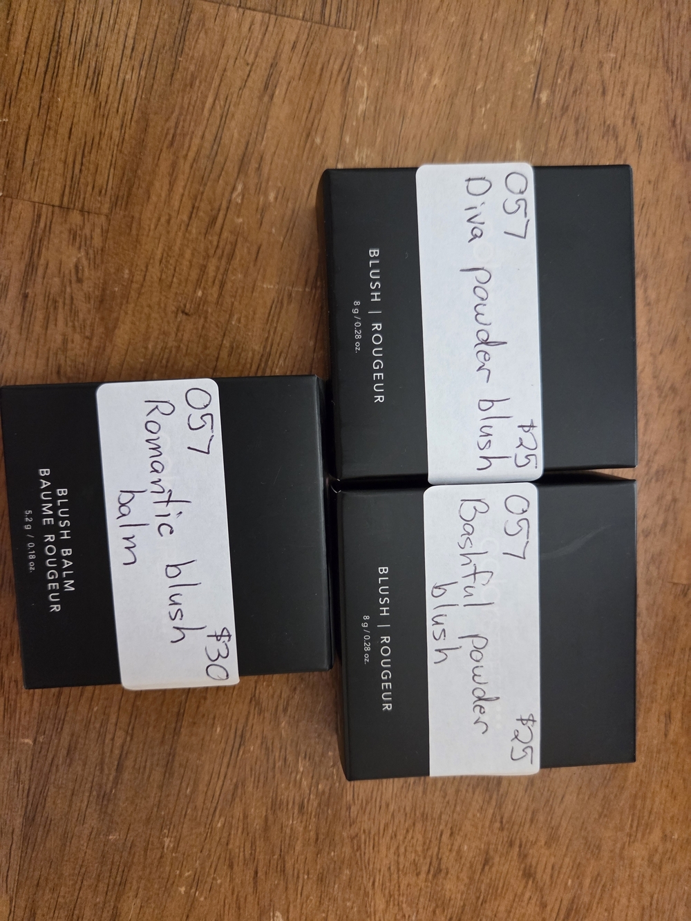 Blush Rougeur Compact Powder Blushes - Black Cases (3)